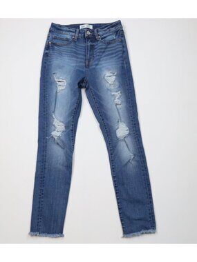 Buckle BKE Womens 27 Thick Stitch Billie Slim Fit High Rise Skinny Ankle Jeans